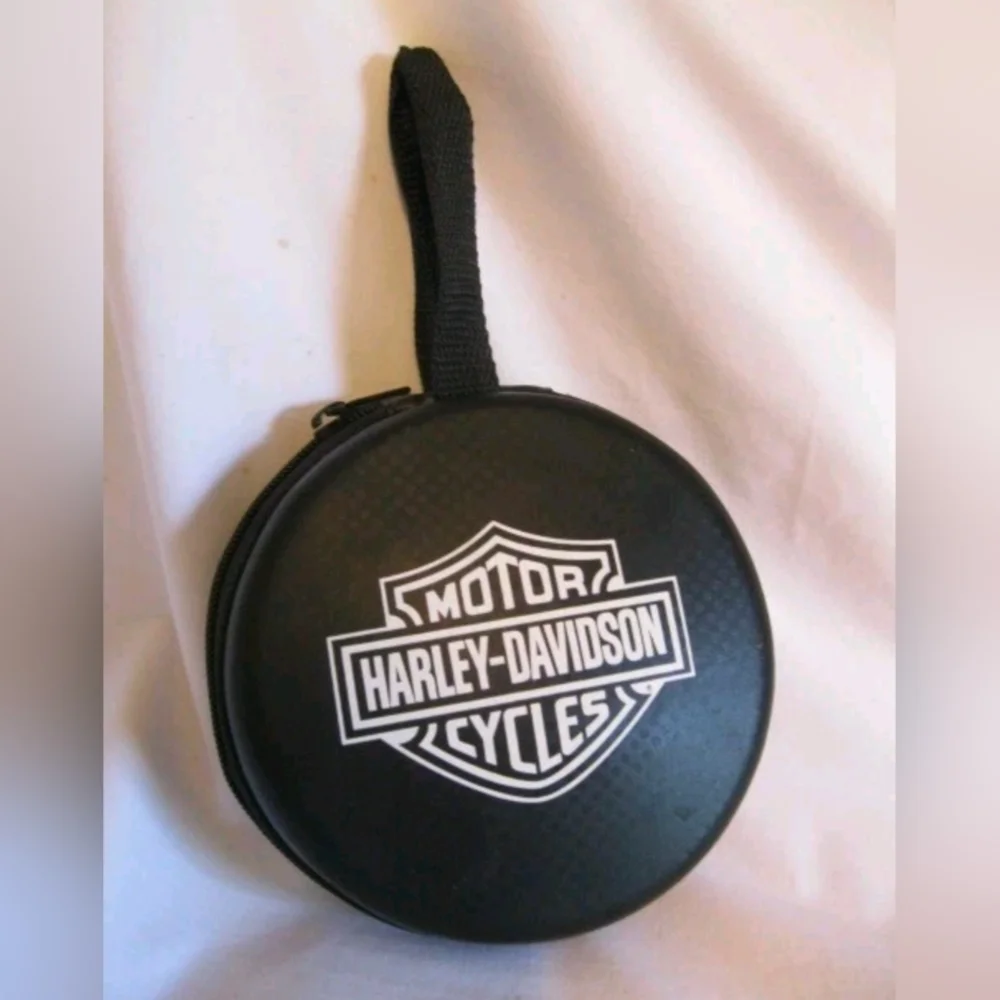 Genuine HD Harley Davidson Black Zippered Pouch 6